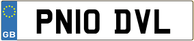 Trailer License Plate